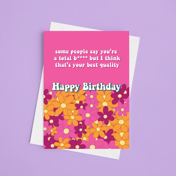 Your Best Quality - A5 Birthday Card